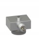 MH111-1A ULTRA LOW PROFILE FLAT SURFACE MAGNET MOUNTING BASE WITH 1/4-28 THREADED BLIND TAPPED HOLE, 10.9 KG PULL STRENGTH